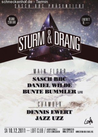 Sasch BBC pres. Sturm & Drang Werbeplakat