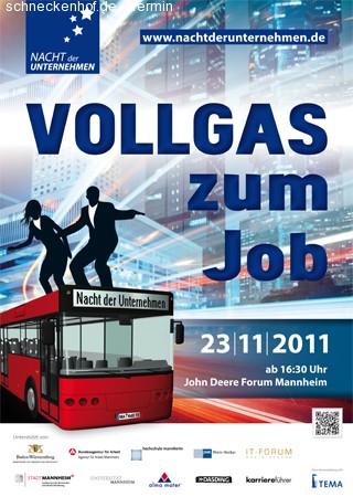 1. Nacht der Unternehmen MA Werbeplakat