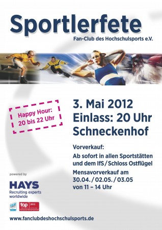 Sportler-Fete Werbeplakat