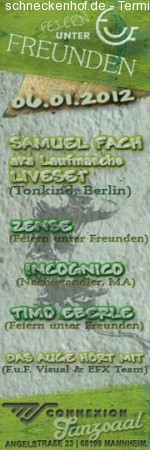 Feiern unter Freunden Werbeplakat