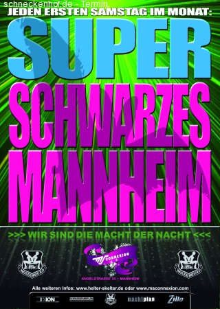 Super Schwarzes Mannheim Werbeplakat