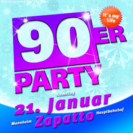 90er Party Werbeplakat