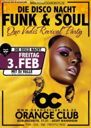 Funk & Soul Quo Vadis Revival Werbeplakat