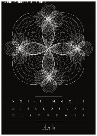 Disclosure (UK) live+DJset Werbeplakat