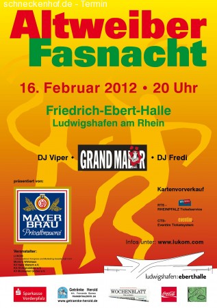 Altweiberfasnacht Ludwigshafen Werbeplakat