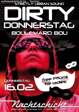 Dirty Donnerstag Werbeplakat