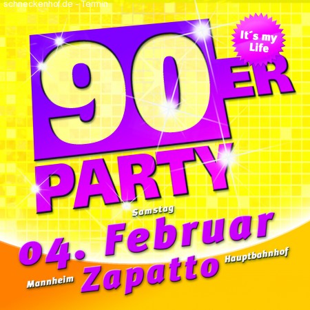 90er Party Werbeplakat