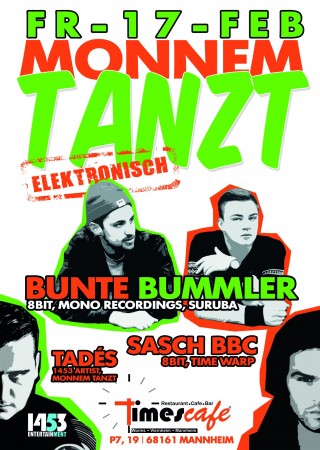 Bunte Bummler vs. Monnem Tanzt Werbeplakat