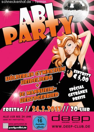 ABI Party Werbeplakat