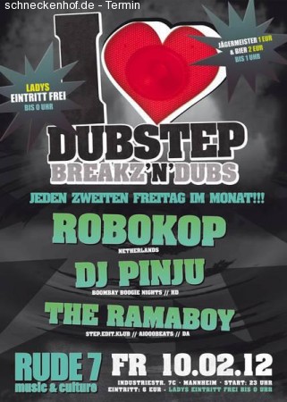 I Love Dubstep - Breakz n Dubs Werbeplakat