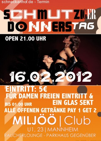 Schmutziger Donnerstag Werbeplakat