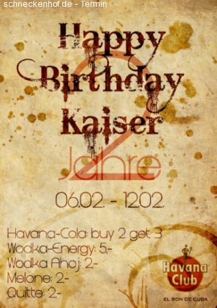Happy Birthday Kaiser Werbeplakat