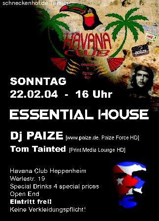 Essential House Werbeplakat