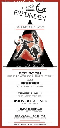 Feiern unter Freunden Werbeplakat