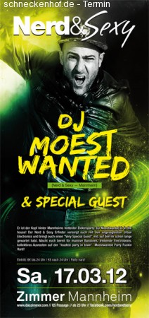 Nerd & Sexy: DJ Moestwanted Werbeplakat