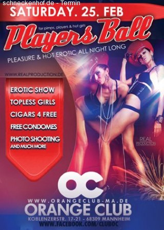 Players Ball Werbeplakat