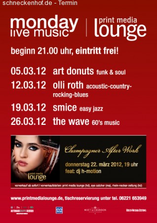 Monday Live Music Werbeplakat