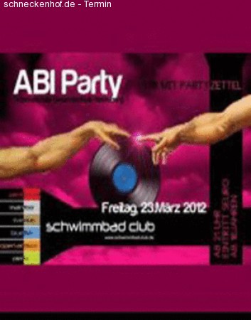 Abiparty Werbeplakat