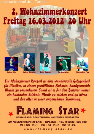 2. Wohnzimmerkonzert Werbeplakat