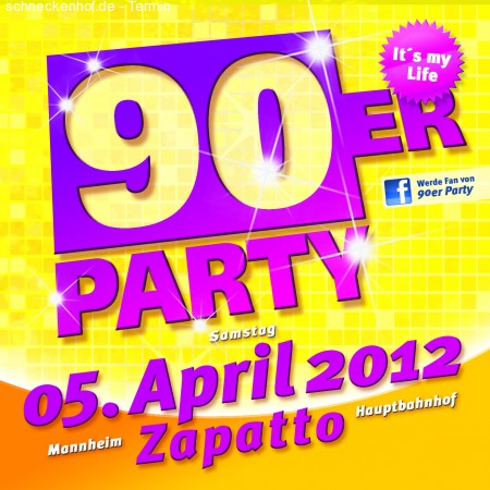 90er Party Werbeplakat