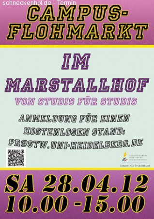 Campus-Flohmarkt Werbeplakat