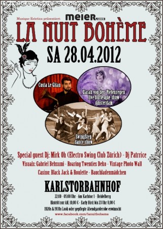 La Nuit Bohème Werbeplakat