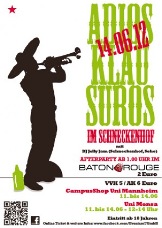 Adios Klausuros Werbeplakat