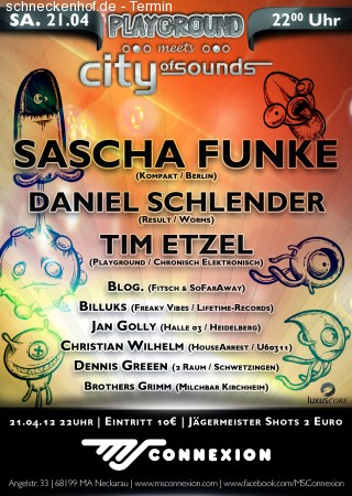 COS mit Sascha Funke Werbeplakat