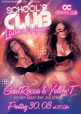 Schools Club goes Ladies Night Werbeplakat