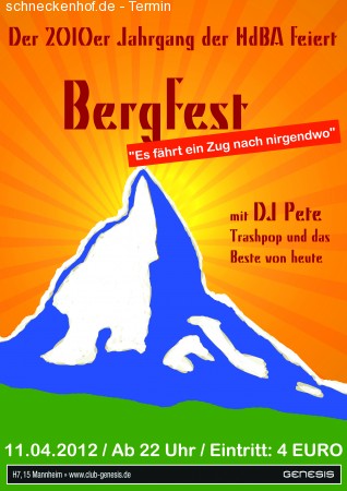 Bergfest die Zweite Werbeplakat
