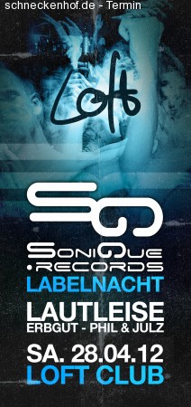 Lautleise Werbeplakat