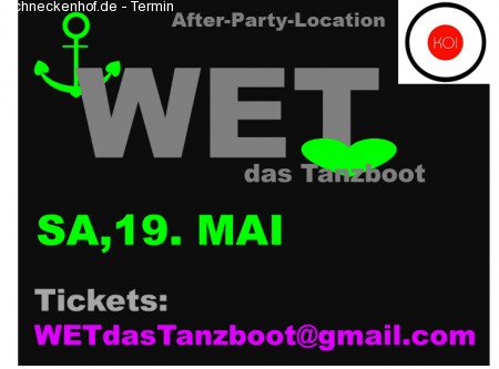 WET - das Tanzboot Werbeplakat