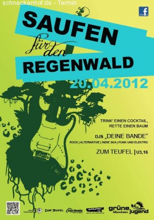 4. Grün rockt Party Werbeplakat