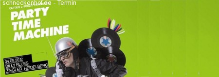 Party Timemachine Werbeplakat