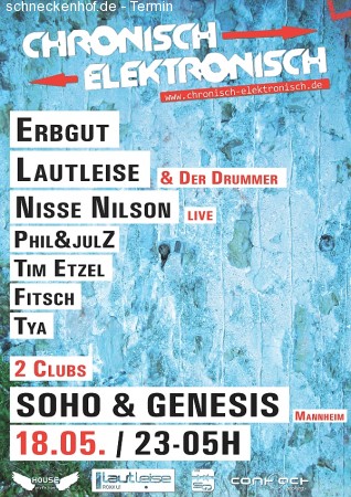 Chronisch Elektronisch- Double Werbeplakat