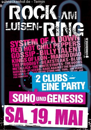 Rock am Luisenring -Double Clu Werbeplakat