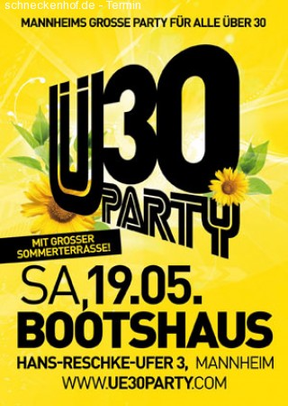 Ü30-Party Werbeplakat