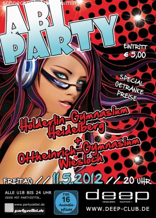ABI Party Werbeplakat