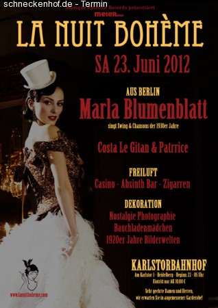 La Nuit Bohème Werbeplakat