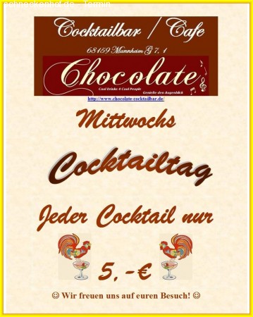 Cocktail Night Werbeplakat