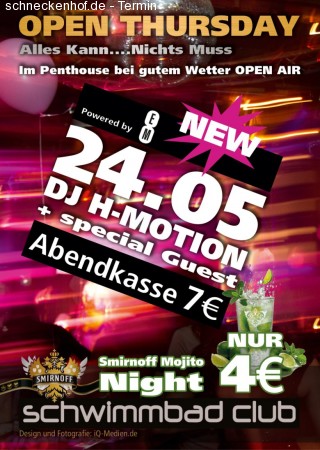 Open Thursday #1 Werbeplakat