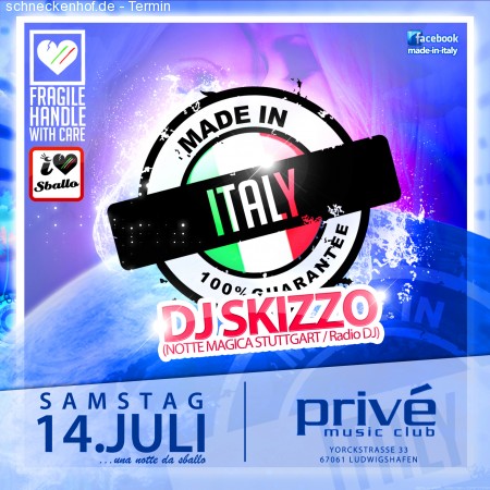 Made In Italy *Opening* Werbeplakat