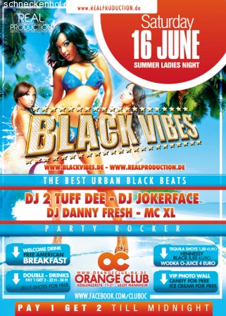 Black Vibes Ladies Summer Edit Werbeplakat