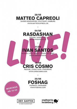 Live Montag - Foshag Werbeplakat