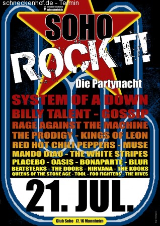 Soho Rockt! Werbeplakat