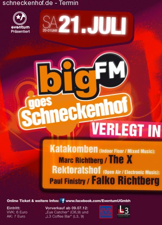 bigFM goes Schneckenhof Werbeplakat