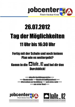 Jobcenter Werbeplakat