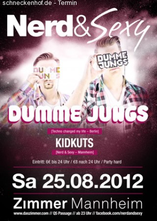 Nerd & Sexy with Dumme Jungs Werbeplakat
