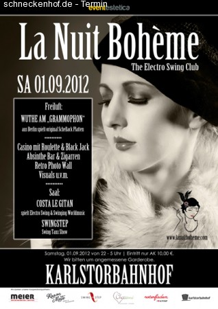 La Nuit Boheme Werbeplakat