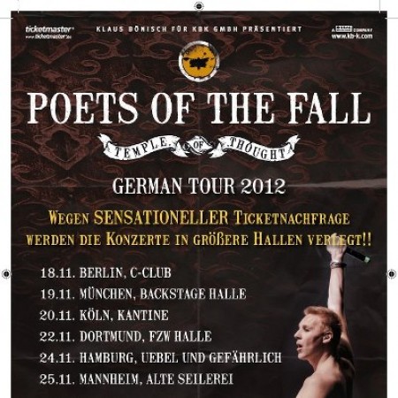 Poets Of The Fall Werbeplakat